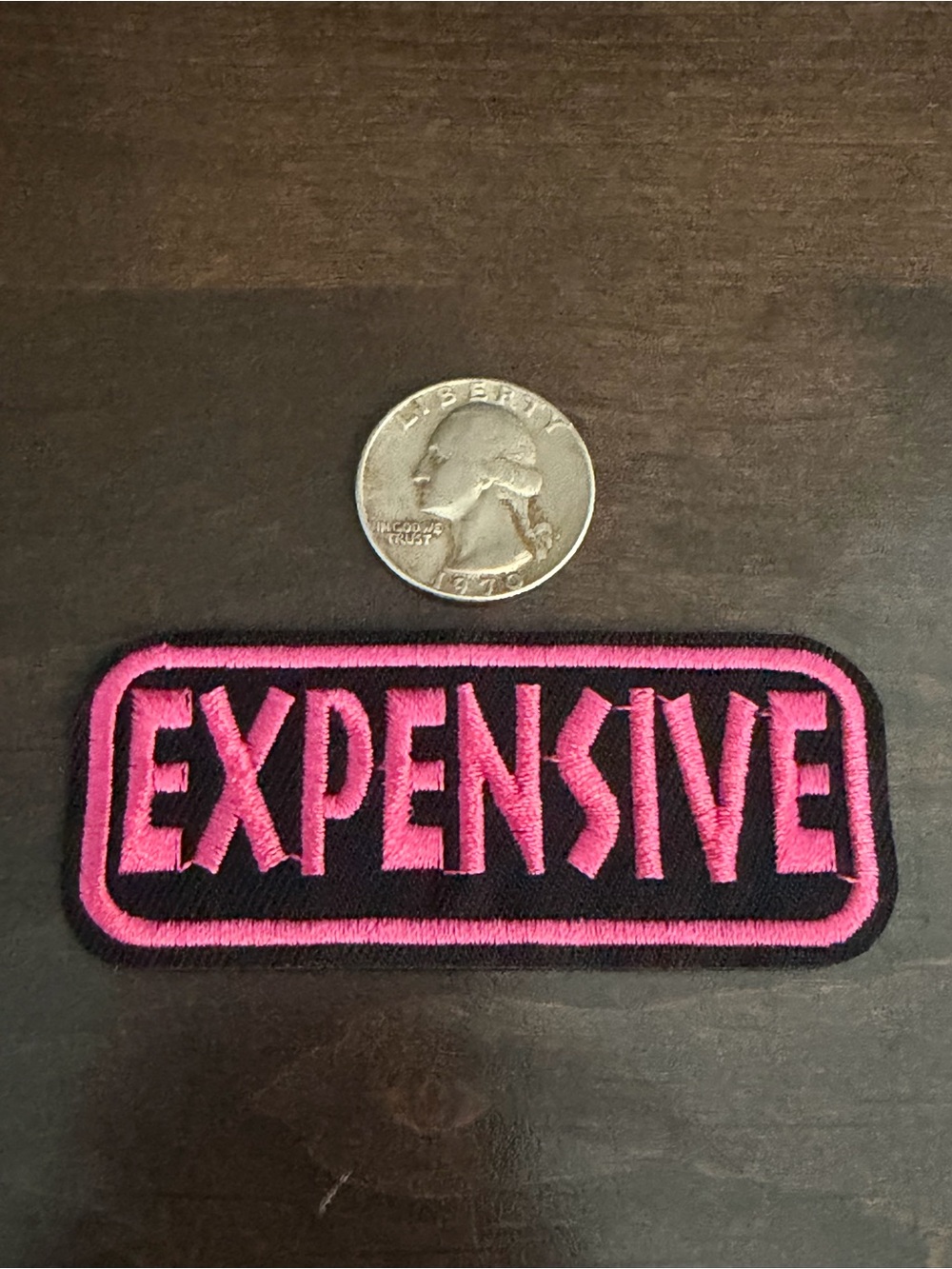 EXPENSIVE Pink Embroidered Patch - Women Accessories